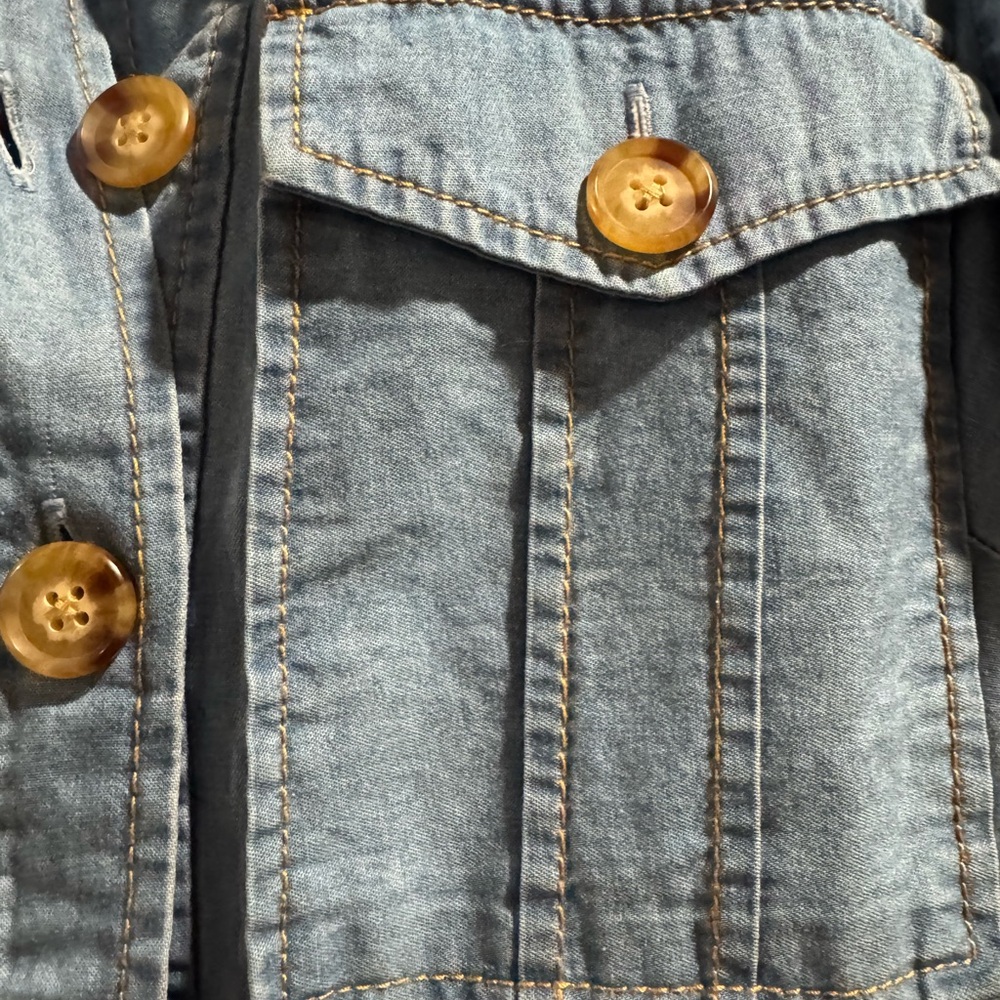 Derek Lam Light Blue Denim Shirt Dress - Picture 9 of 9